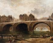 休伯特罗伯特 - Demolition of the Houses on the Pont Notre-Dame in 1786